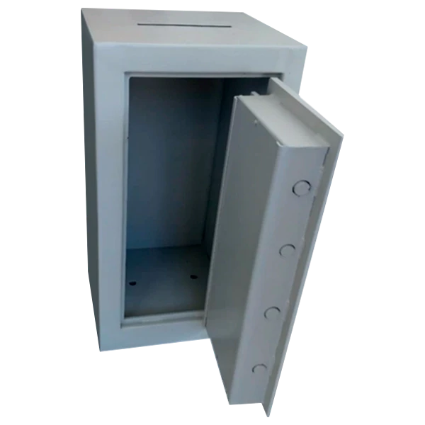 Cofre Boca de Lobo TCL 80 BL, aberto, mostrando o interior
